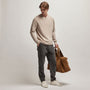 Recycled Cashmere Raglan in Stone | James Perse Los Angeles