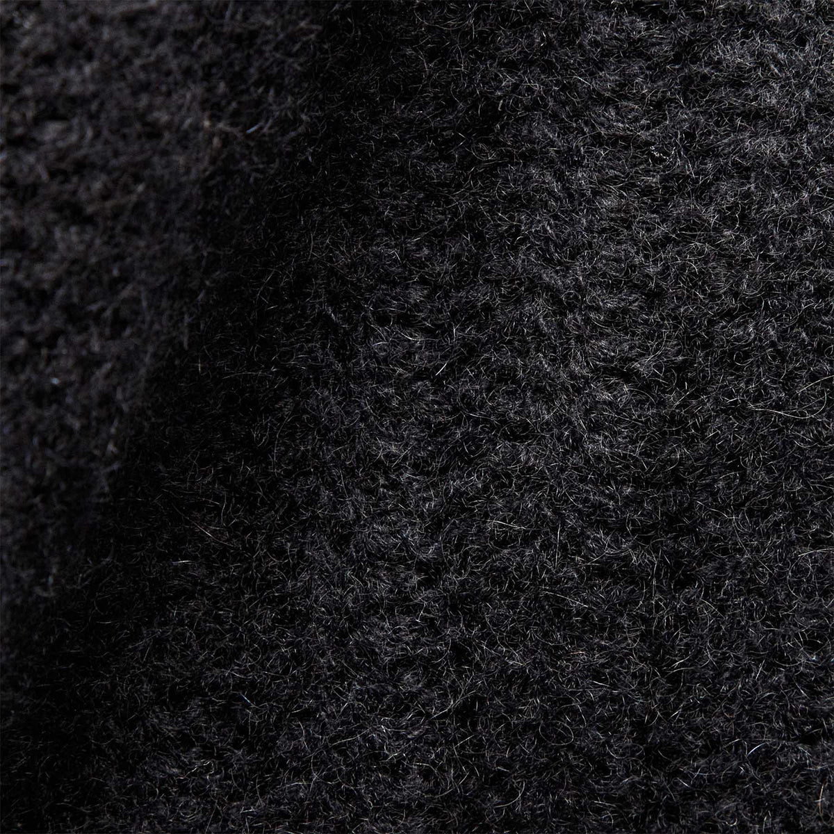 Cashmere Rib Half Zip Sweater in Black | James Perse Los Angeles