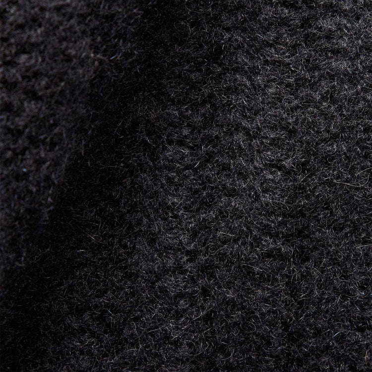 Cashmere Rib Half Zip Sweater in Black | James Perse Los Angeles