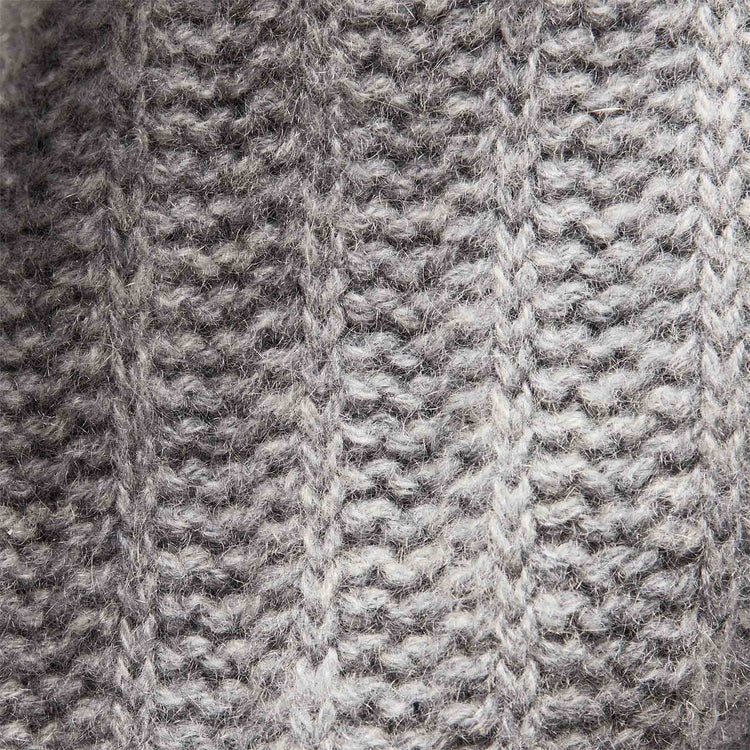 Cashmere Rib Half Zip Sweater in Heather Grey | James Perse Los Angeles