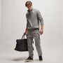 Cashmere Rib Half Zip Sweater in Heather Grey | James Perse Los Angeles