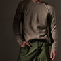 Recycled Cashmere Raglan Crew  in Coyote | James Perse Los Angeles
