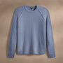 Recycled Cashmere Raglan Crew in Faded Indigo | James Perse Los Angeles