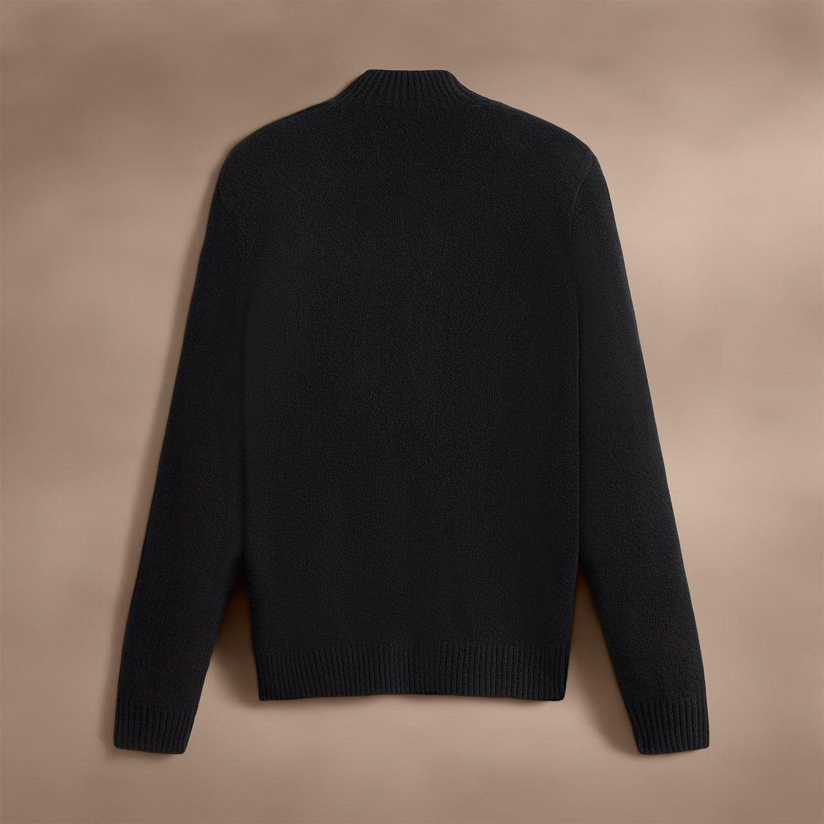 Recycled Cashmere Half Zip in Black | James Perse Los Angeles