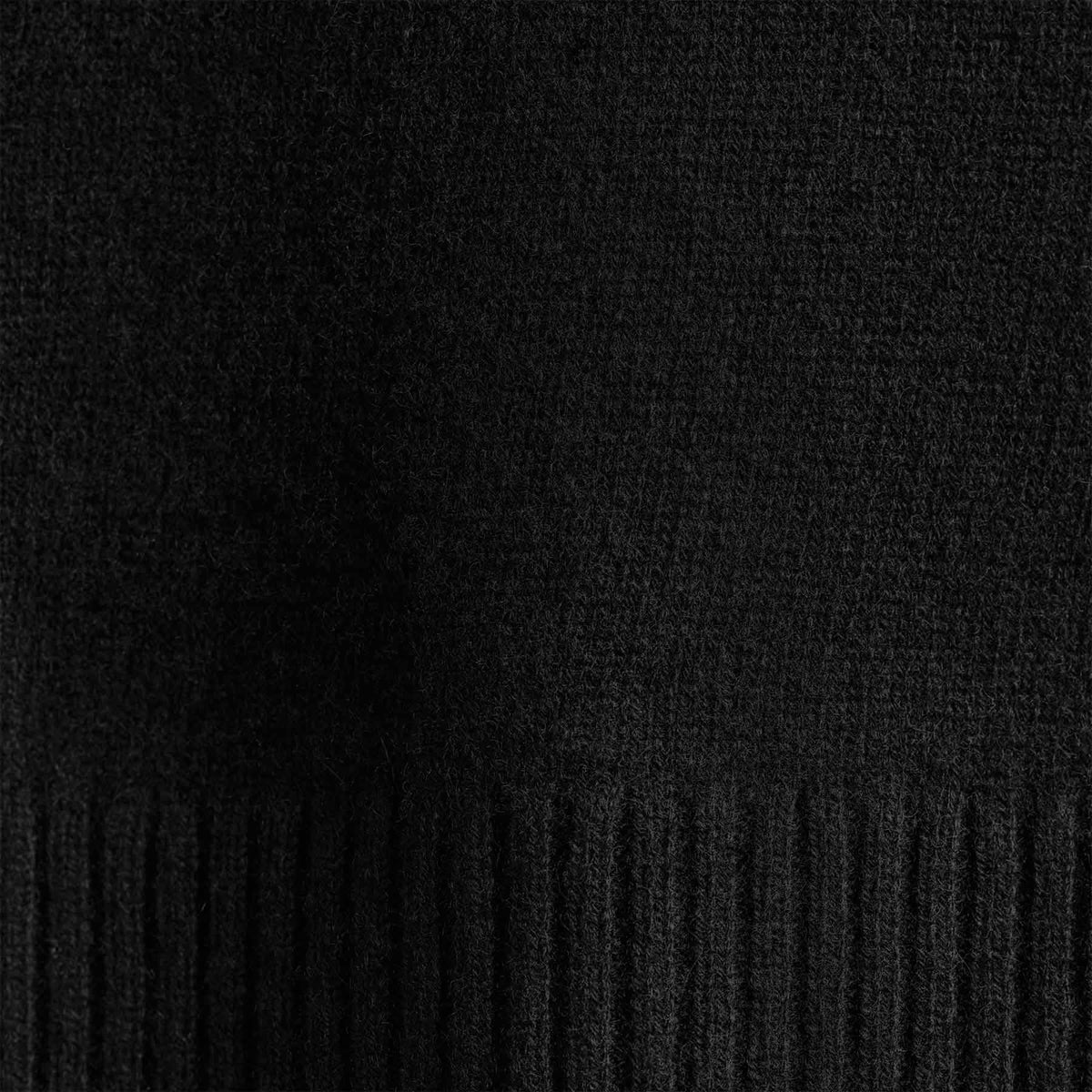 Recycled Cashmere Half Zip in Black | James Perse Los Angeles