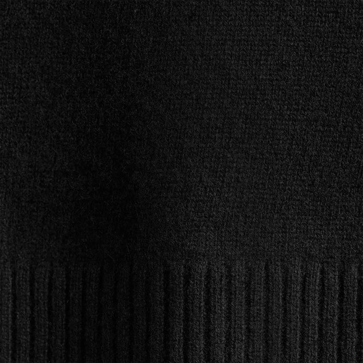 Recycled Cashmere Half Zip in Black | James Perse Los Angeles
