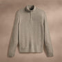 Cashmere Half Zip in Coyote | James Perse Los Angeles
