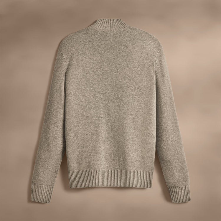 Cashmere Half Zip in Coyote | James Perse Los Angeles