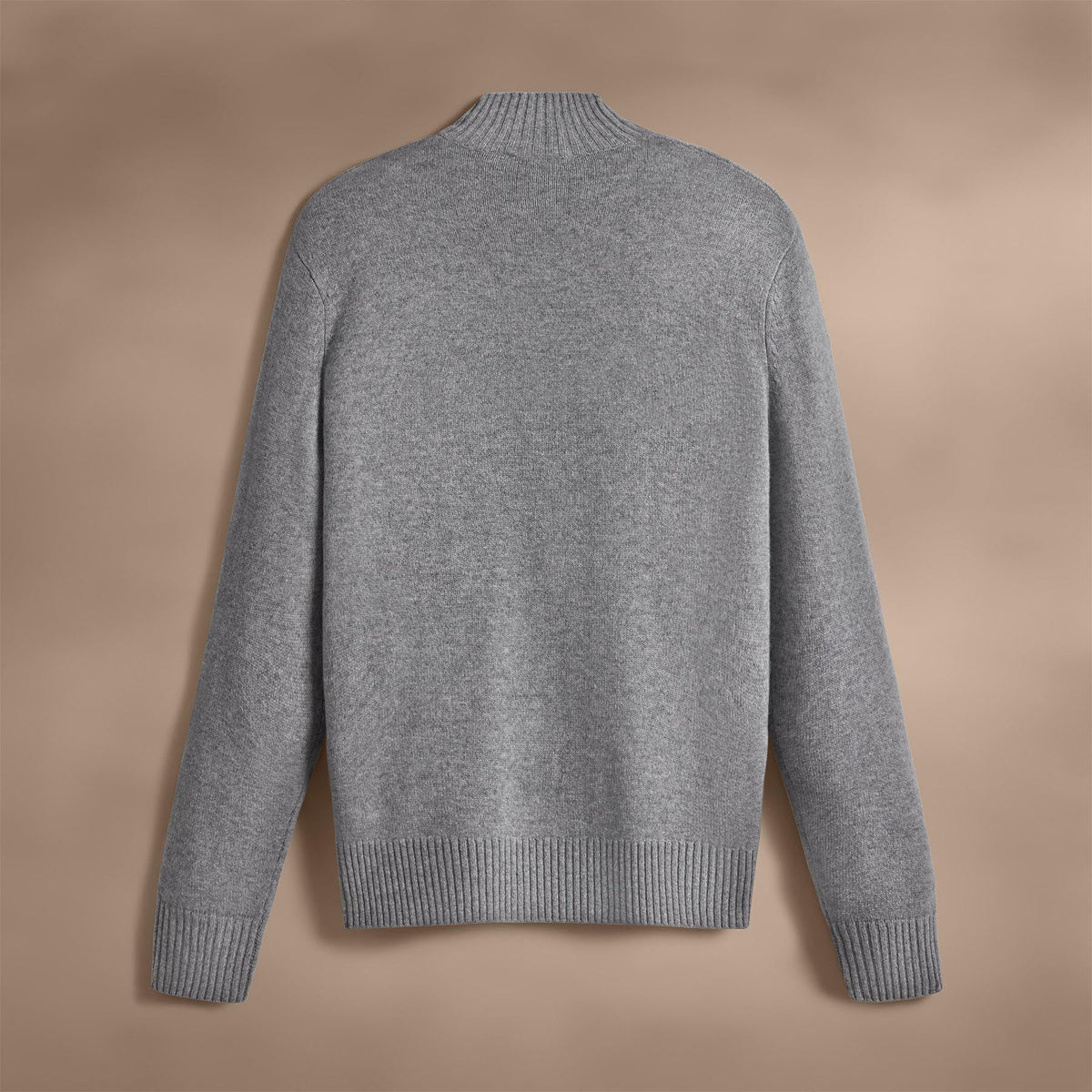 Recycled Cashmere Half Zip in Heather Grey | James Perse Los Angeles