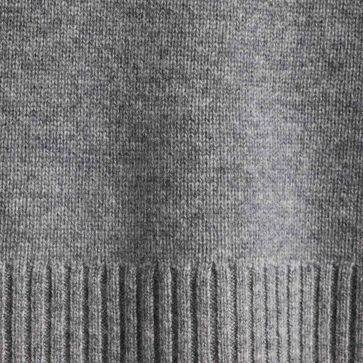 Recycled Cashmere Half Zip in Heather Grey | James Perse Los Angeles