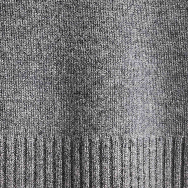 Recycled Cashmere Half Zip in Heather Grey | James Perse Los Angeles
