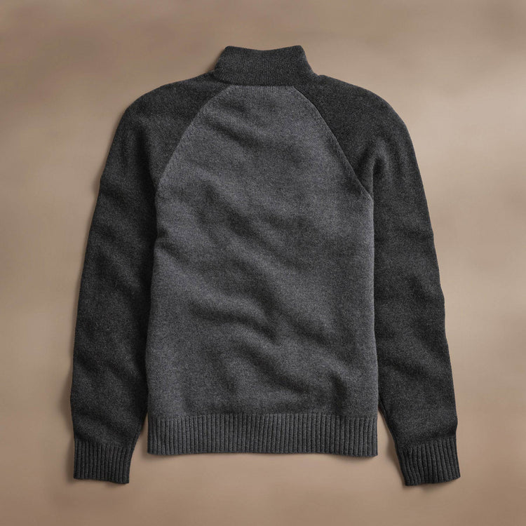 Cashmere Track Jacket  in Flannel/Coal | James Perse Los Angeles