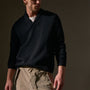 Cashmere Shawl Collar Pullover in Black | James Perse Los Angeles