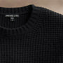 Waffle Raglan in Black | James Perse Los Angeles