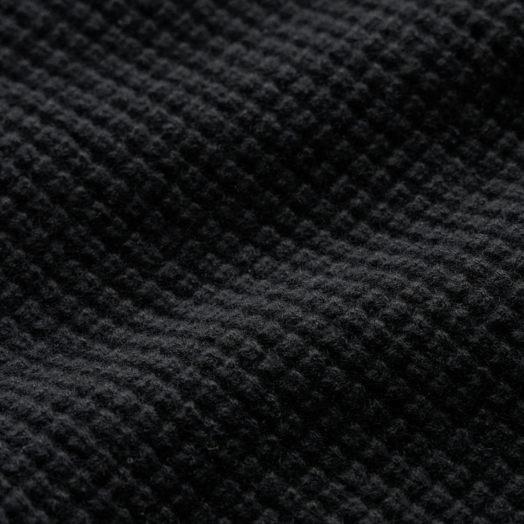 Waffle Raglan in Black | James Perse Los Angeles