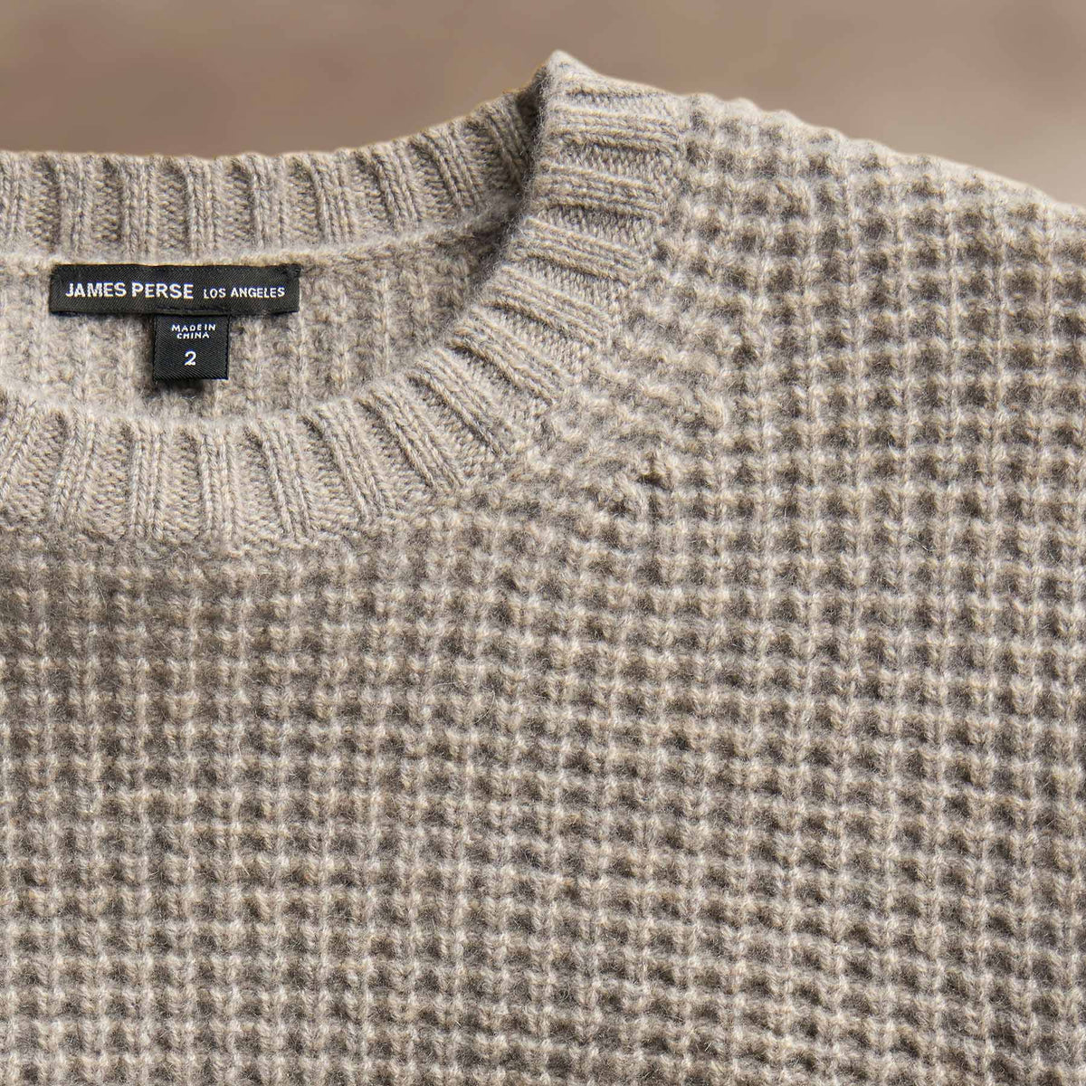 Waffle Raglan in Overcast | James Perse Los Angeles