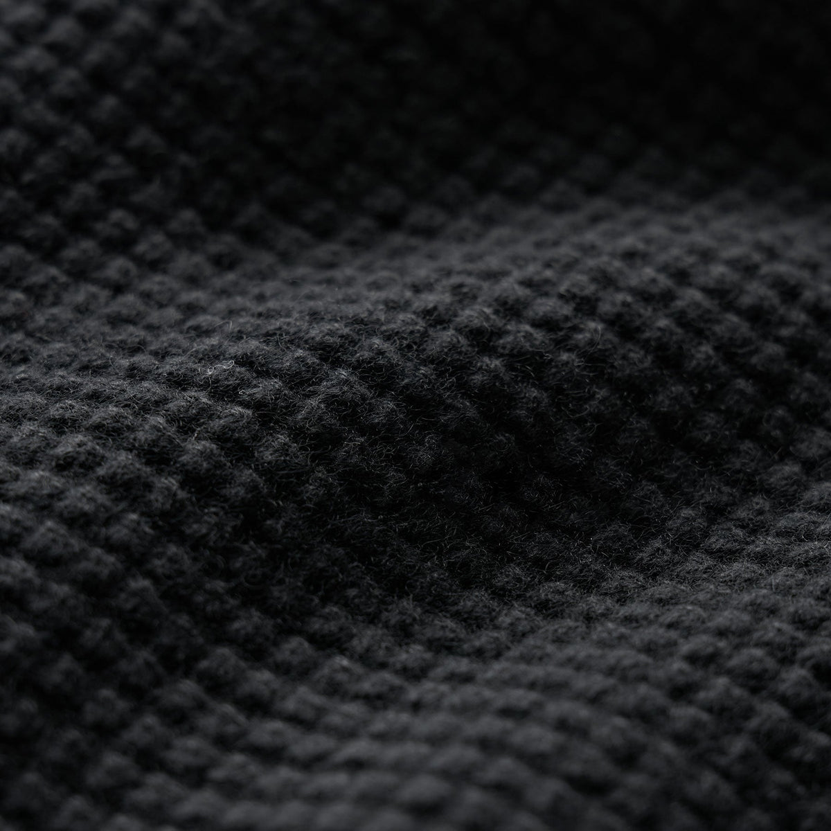 Waffle Half Zip in Black | James Perse Los Angeles