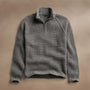 Waffle Half Zip in Granite | James Perse Los Angeles