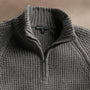 Waffle Half Zip in Granite | James Perse Los Angeles