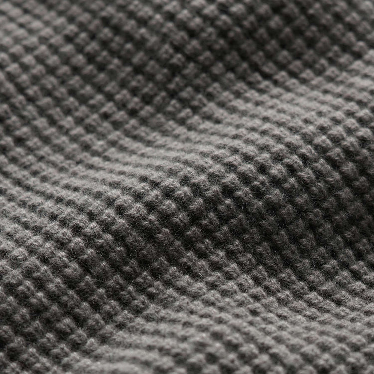 Waffle Half Zip in Granite | James Perse Los Angeles