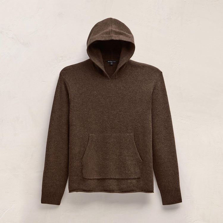 Rcld Cashmere Hooded Pullover in Porcupine | James Perse Los Angeles FLAT