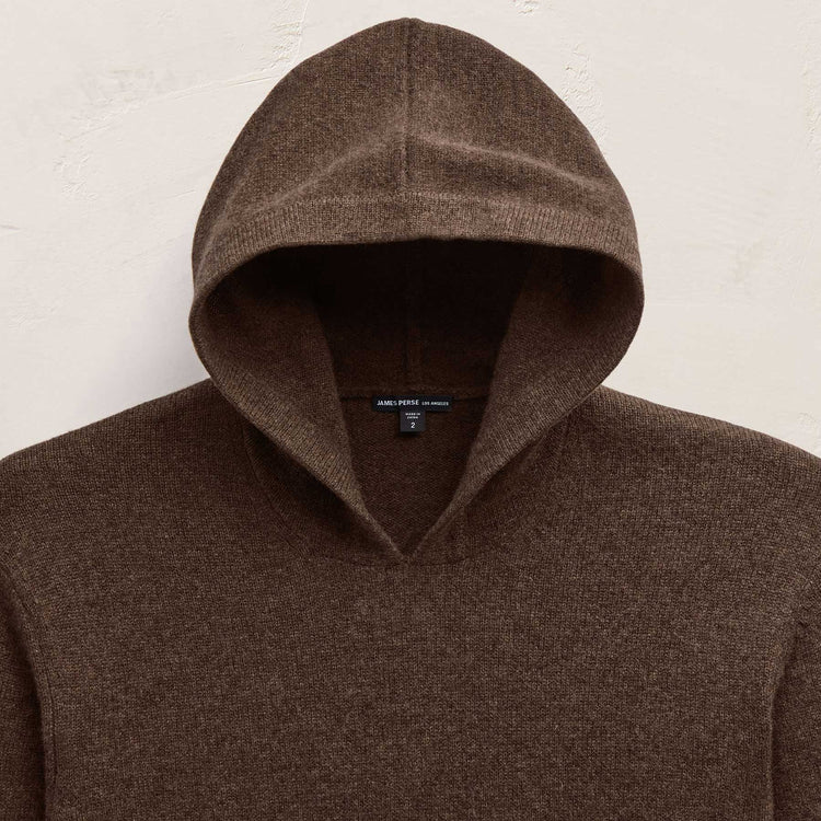 Rcld Cashmere Hooded Pullover in Porcupine | James Perse Los Angeles FLAT