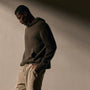 Recycled Cashmere Hooded Pullover in Porcupine | James Perse Los Angeles