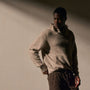 Recycled Cashmere Hooded Pullover in Stone | James Perse Los Angeles