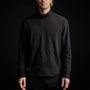 Brushed Jersey Funnel Neck in Black | James Perse Los Angeles 