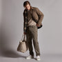 Rigid Canvas Work Pant in Army Green Pigment | James Perse Los Angeles