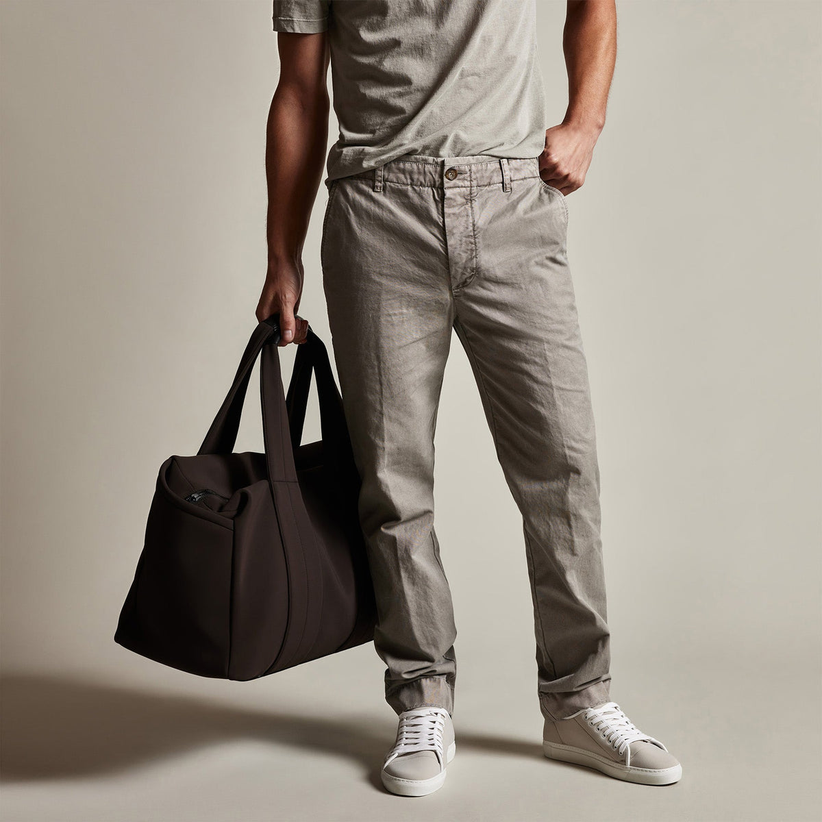 Rigid Canvas Work Pant in Dapple Pigment | James Perse Los Angeles