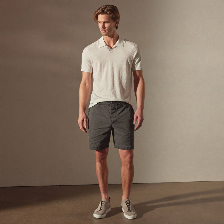 Relaxed Fit Work Short in Pipe Pigment | James Perse Los Angeles
