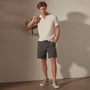 Relaxed Fit Work Short in Pipe Pigment | James Perse Los Angeles