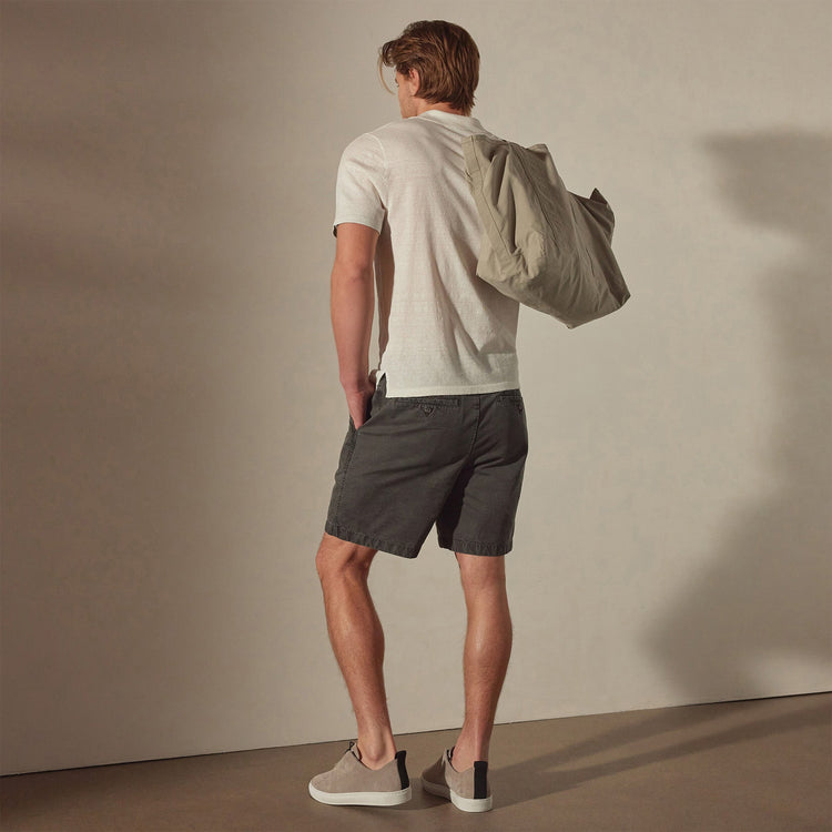Relaxed Fit Work Short in Pipe Pigment | James Perse Los Angeles