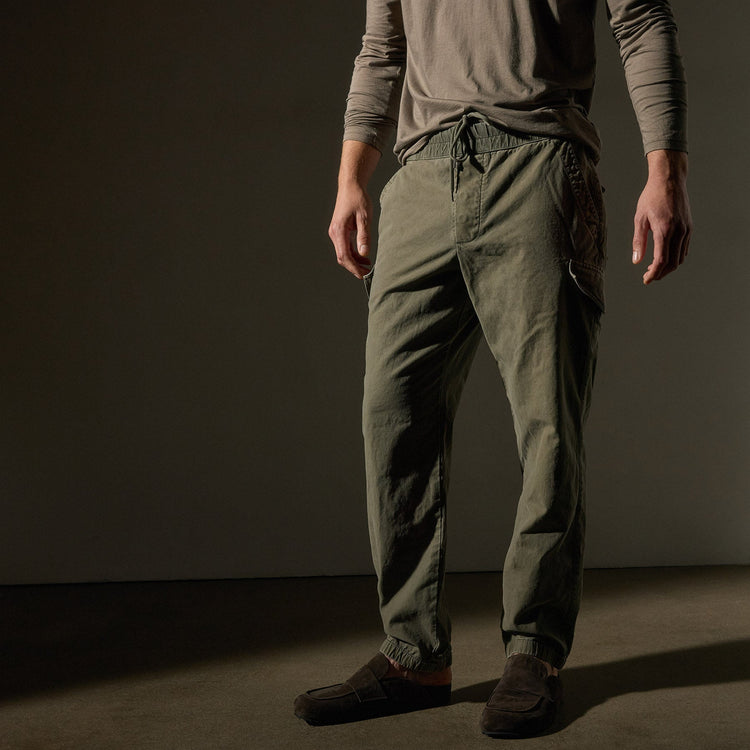Reverse Twill Utility Pant  in Trooper Pigment | James Perse Los Angeles