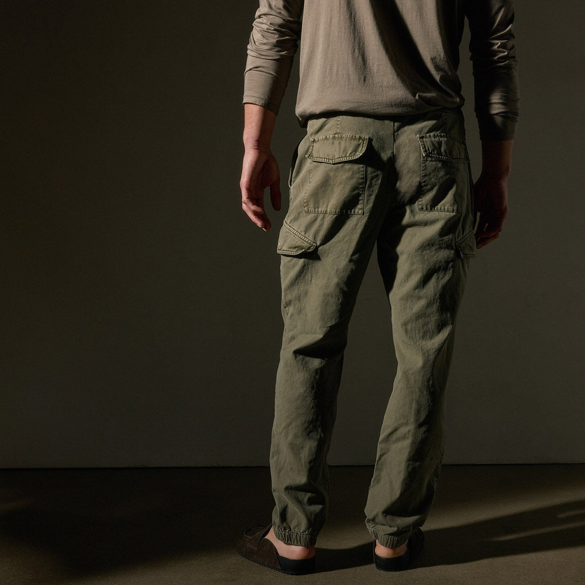 Reverse Twill Utility Pant  in Trooper Pigment | James Perse Los Angeles