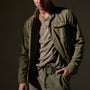 Reverse Cotton Twill Shirt Jacket  in Trooper Pigment | James Perse Los Angeles