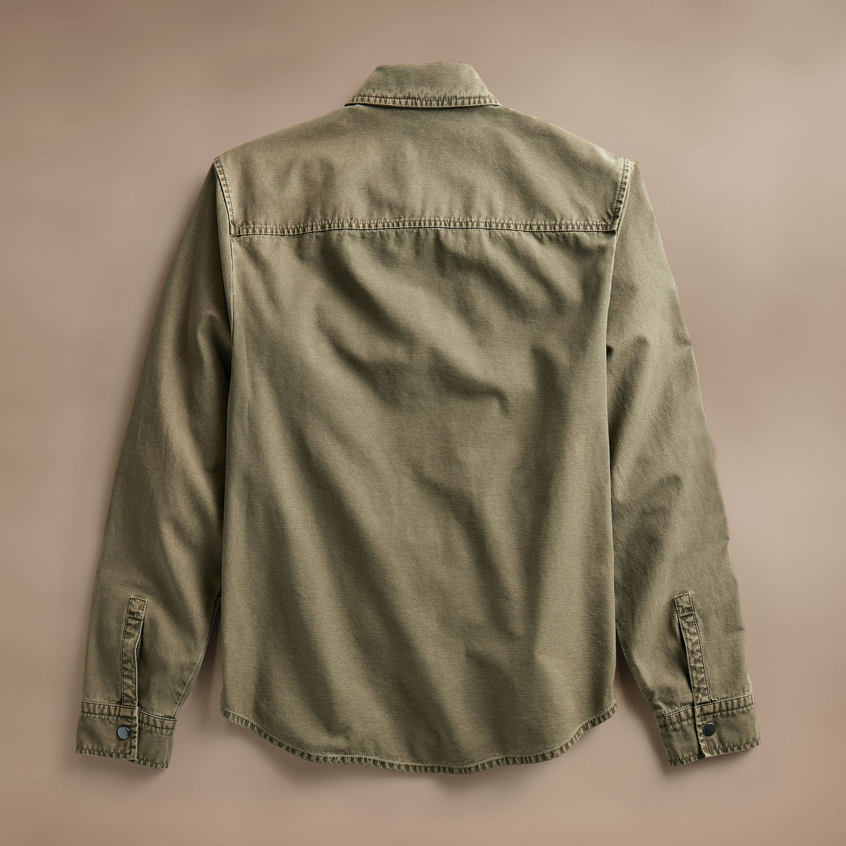 Reverse Cotton Twill Shirt Jacket  in Trooper Pigment | James Perse Los Angeles