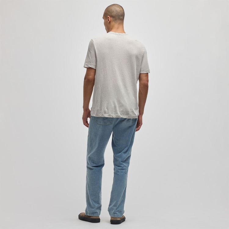 Recycled Cotton Jersey Crew in Salt | James Perse Los Angeles
