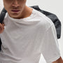 Recycled Cotton Jersey Crew in White | James Perse Los Angeles