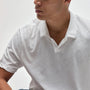 Recycled Cotton Jersey Polo in White | James Perse Los Angeles