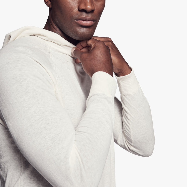 Recycled Cotton Hooded Sweater In Cotton | James Perse Los Angeles