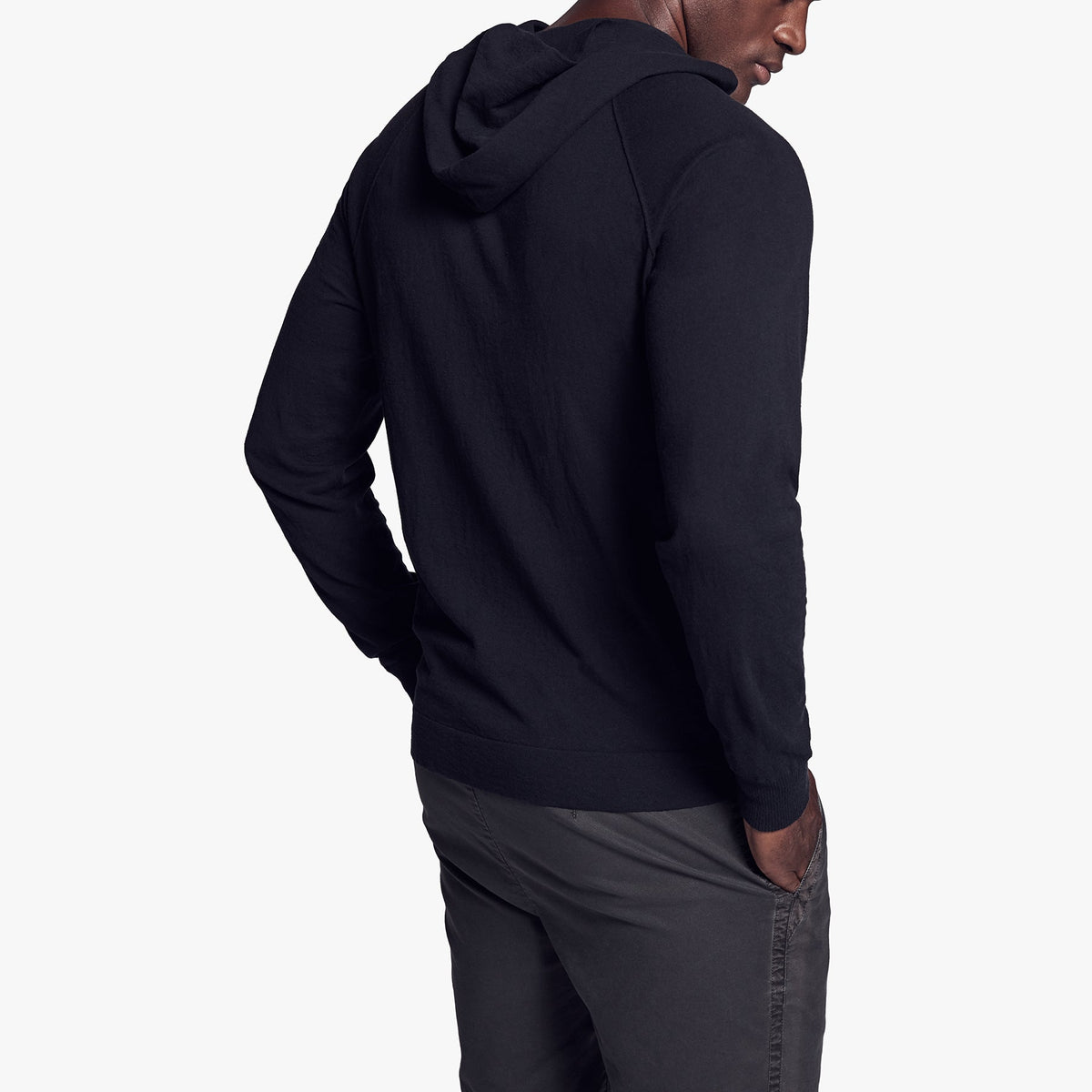 Recycled Cotton Hooded Sweater In French Navy | James Perse Los Angeles