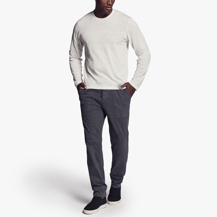 Recycled Cotton Crew Neck Sweater In Cotton | James Perse Los Angeles