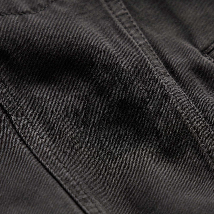 Cotton Linen Twill Trucker Jacket in Magma Pigment | James Perse Los Angeles