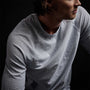 Inside Out Raglan Crew in Blue Fog Pigment | James Perse Los Angeles