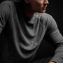 Inside Out Raglan Crew in Fin Pigment | James Perse Los Angeles