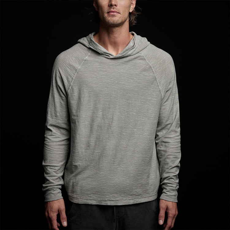 Inside Out Raglan Hoody in Concrete Pigment | James Perse Los Angeles