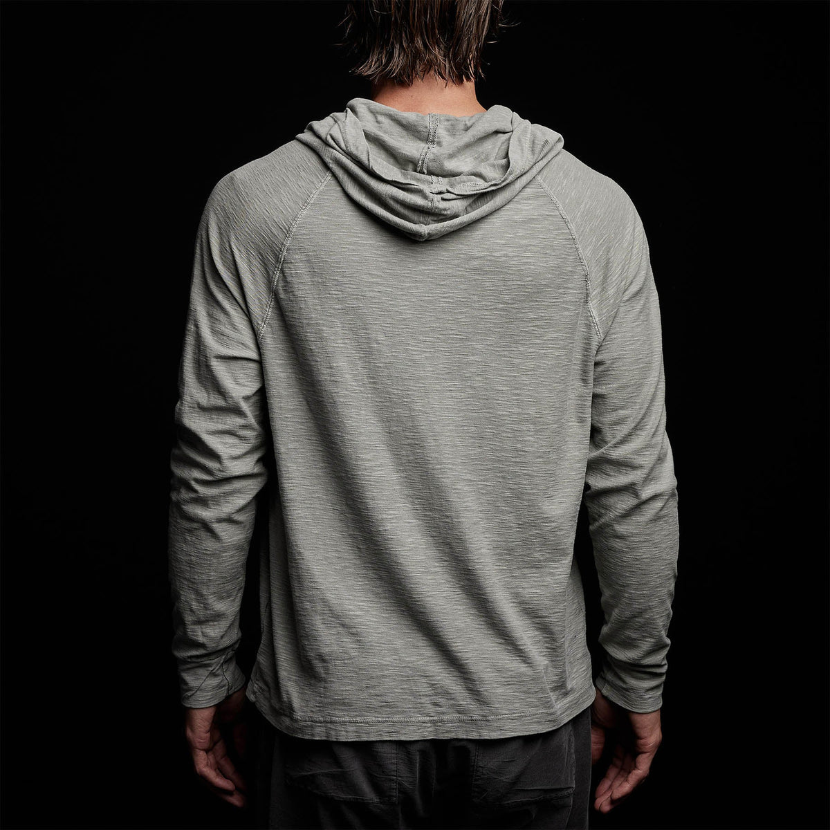 Inside Out Raglan Hoody in Concrete Pigment | James Perse Los Angeles