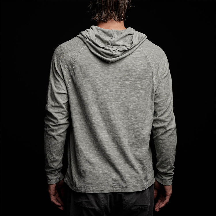 Inside Out Raglan Hoody in Concrete Pigment | James Perse Los Angeles
